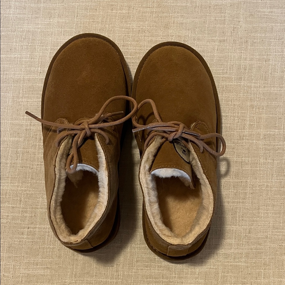 BearPaw Tan Suede Winter Boots